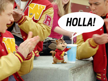 alvin-holla Note: This scene also contains fistbumping