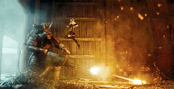 still_suckerpunch This is one of the first movies I've seen where a girl jumps up to kick a giant Dai Majin type samurai statue that's wielding Ol' Painless from PREDATOR